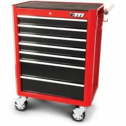 TTI 26inch 7 Drawer Tool Trolley - Red/Black TTR2607