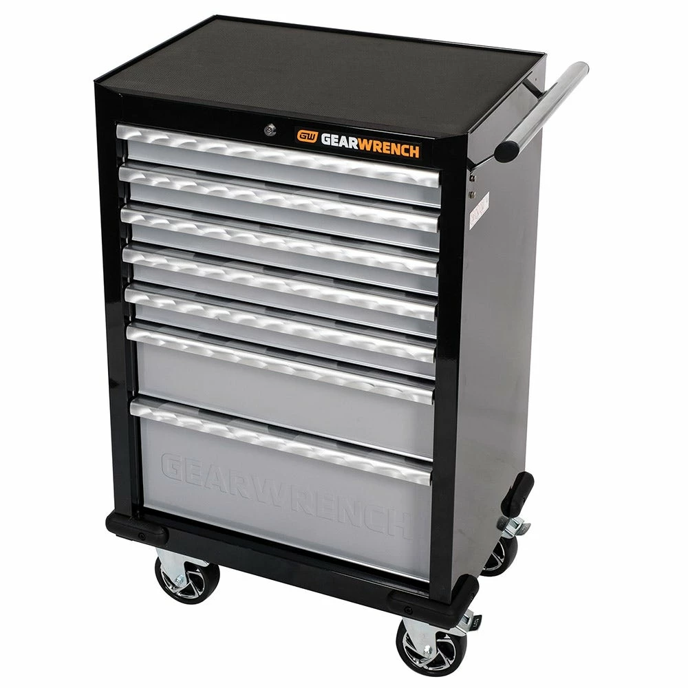 GEARWRENCH 26inch 7 Drawer Roller Cabinet XL Series - Black/Silver 83155N 5 GEARWRENCH 26inch 7 Drawer Roller Cabinet XL Series - Black/Silver 83155N - Image 3