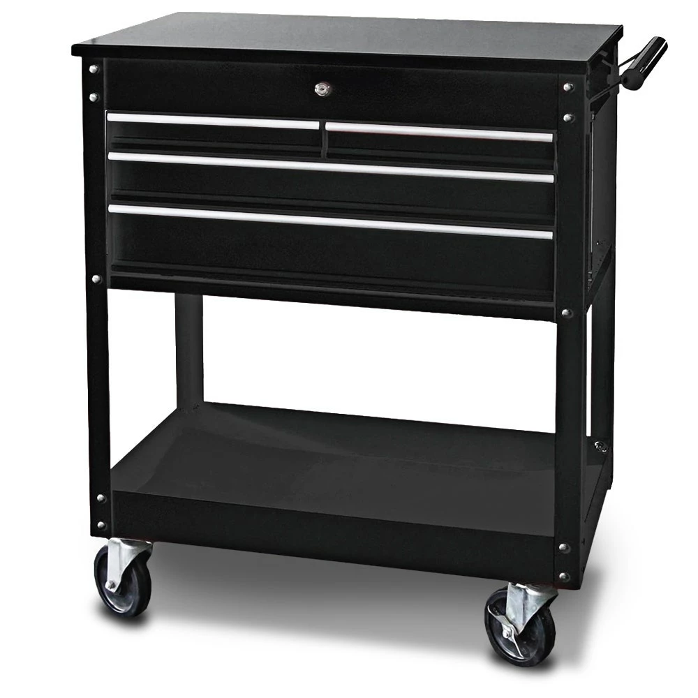 SP TOOLS 4 Drawer Black Custom Technicians Trolley SP40015 3 SP TOOLS 4 Drawer Black Custom Technicians Trolley SP40015