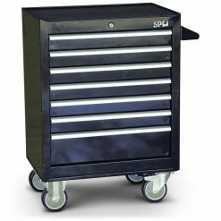 SP TOOLS 7 Drawer Black Tool Trolley SP40104