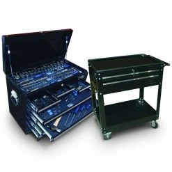 SP TOOLS 135 Piece Metric Tool Kit With 2 Drawer Trolley SP50111