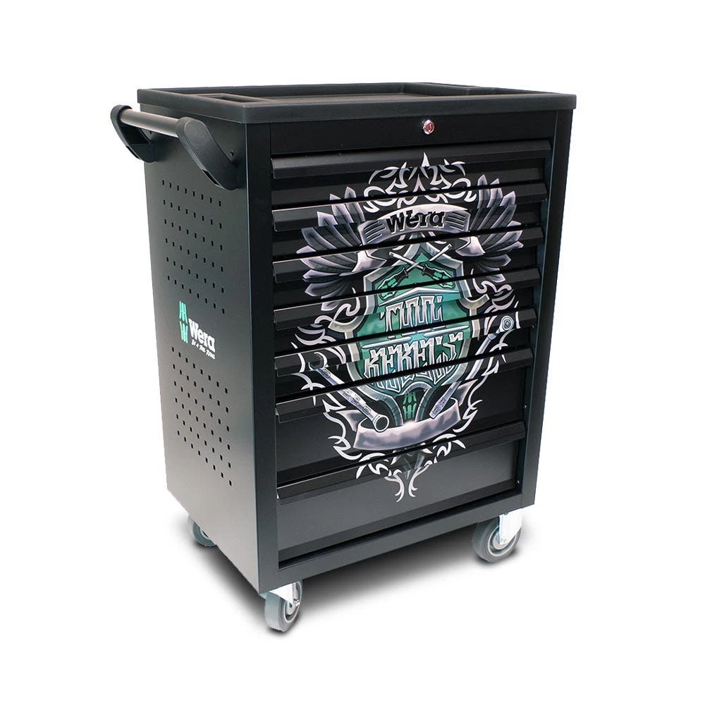 WERA Tool Rebel 124 Piece 7 Drawer Tool Kit Trolley 501051 3 WERA Tool Rebel 124 Piece 7 Drawer Tool Kit Trolley 501051
