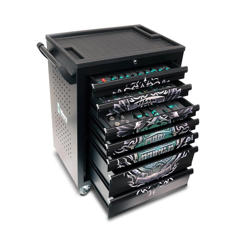 WERA Tool Rebel 124 Piece 7 Drawer Tool Kit Trolley 501051 4 WERA Tool Rebel 124 Piece 7 Drawer Tool Kit Trolley 501051 - Image 2