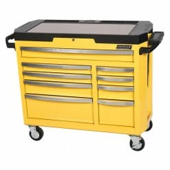 KINCROME Contour 42inch Tool Trolley 9 Drawer Electric Wide - Yellow K7759Y