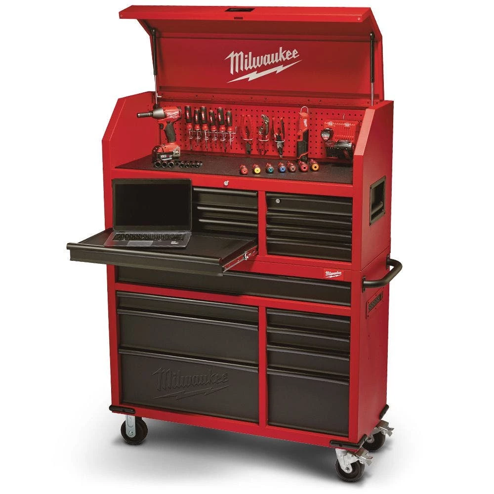 MILWAUKEE 46inch 8 Drawer Tool Chest & 8 Drawer Trolley 48228500