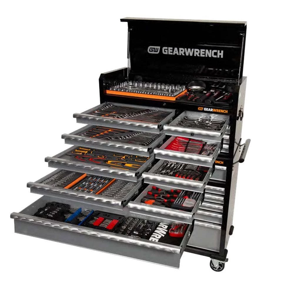 GEARWRENCH 530 Piece Tool Kit 42" 8 Drawer Chest & 11 Drawer Trolley 89920 4 GEARWRENCH 530 Piece Tool Kit 42" 8 Drawer Chest & 11 Drawer Trolley 89920 - Image 2