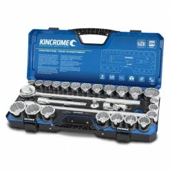 KINCROME 28 Piece Socket Set Metric & Imperial 3/4? Drive K28045