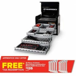 GEARWRENCH 206 Piece Tool Kit 26" 7 Drawer Chest 89913