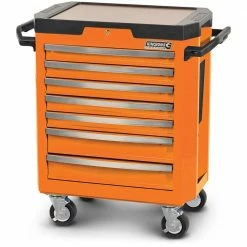KINCROME 7 Drawer Contour Tool Trolley Flame Orange K7747O