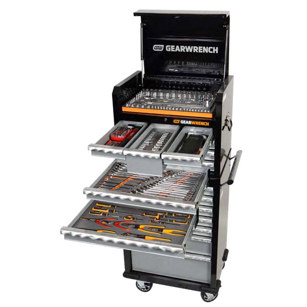 GEARWRENCH 209 Piece Tool Kit 26" 7 Drawer Chest & 7 Drawer Trolley 89901 - Image 2