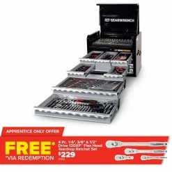 GEARWRENCH 256 Piece Tool Kit 26" 7 Drawer Chest 89919