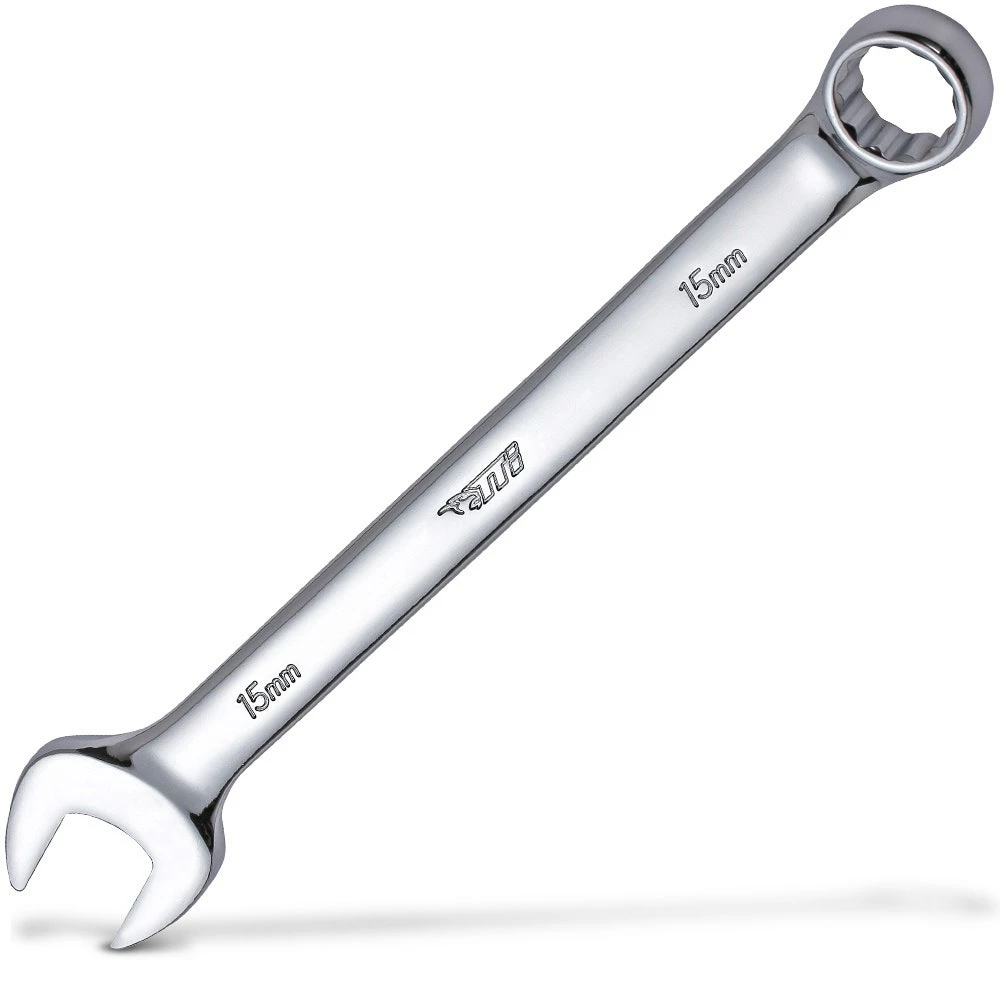 TTI 15mm Metric Ring & Open End Combination Spanner TCSM15 3 TTI 15mm Metric Ring & Open End Combination Spanner TCSM15