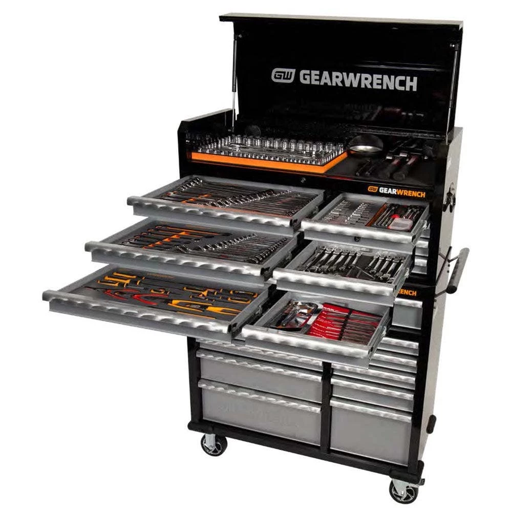 GEARWRENCH 268 Piece Tool Kit 42" 8 Drawer Chest & 11 Drawer Trolley 89906 - Image 2