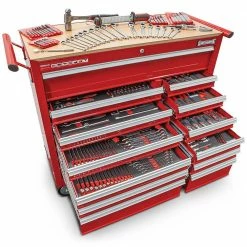 SIDCHROME 382 Piece 13 Drawer Tool Kit With Wide Body Roll Cab