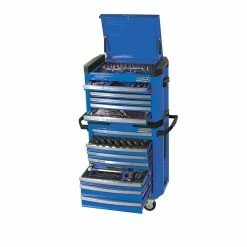KINCROME Contour Tool Workshop Kit 208 Piece W. Trolley - Blue K1510