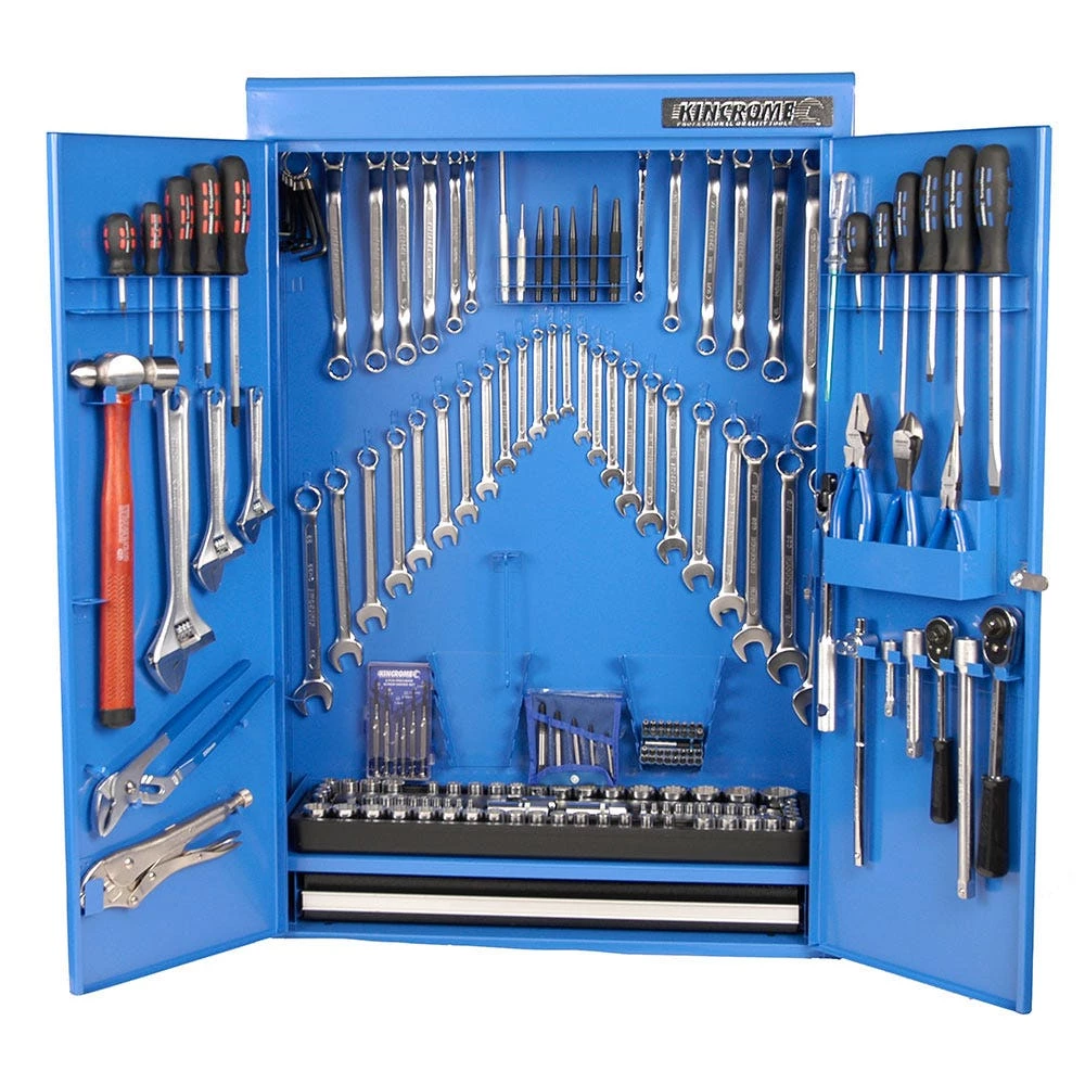 KINCROME 212 Piece Tool Kit Wall Cabinet 21081 3 KINCROME 212 Piece Tool Kit Wall Cabinet 21081