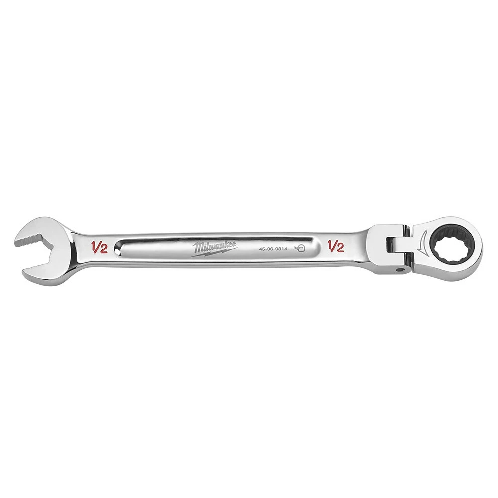 MILWAUKEE 1/2" AF R/OE Flex Head Racheting Spanner 45969814 - Image 2