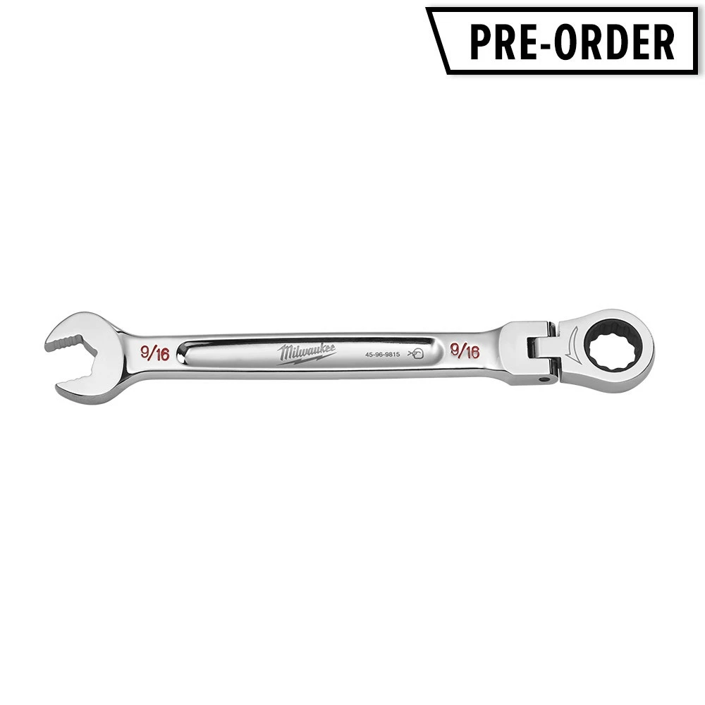 MILWAUKEE 9/16" AF R/OE Flex Head Racheting Spanner 45969815