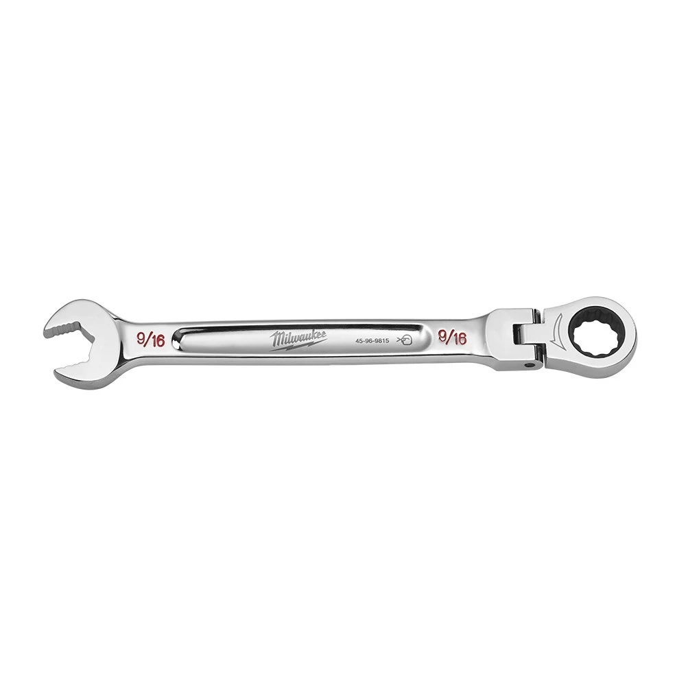 MILWAUKEE 9/16" AF R/OE Flex Head Racheting Spanner 45969815 - Image 2