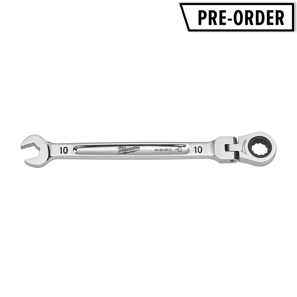 MILWAUKEE 10mm Metric R/OE Flex Head Racheting Spanner 45969610