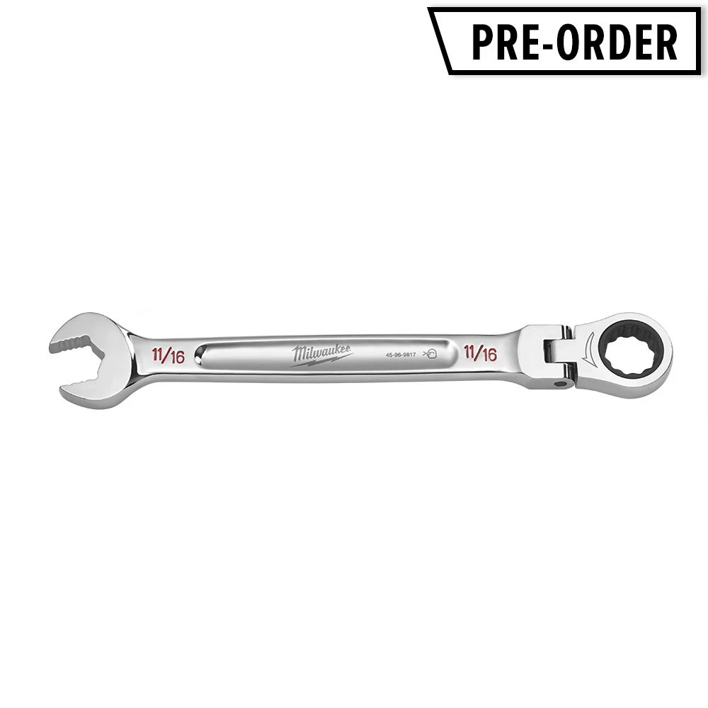 MILWAUKEE 11/16" AF R/OE Flex Head Racheting Spanner 45969817