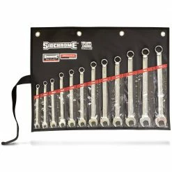 SIDCHROME 12 Piece Ring Open End Spanners SCMT22214BK