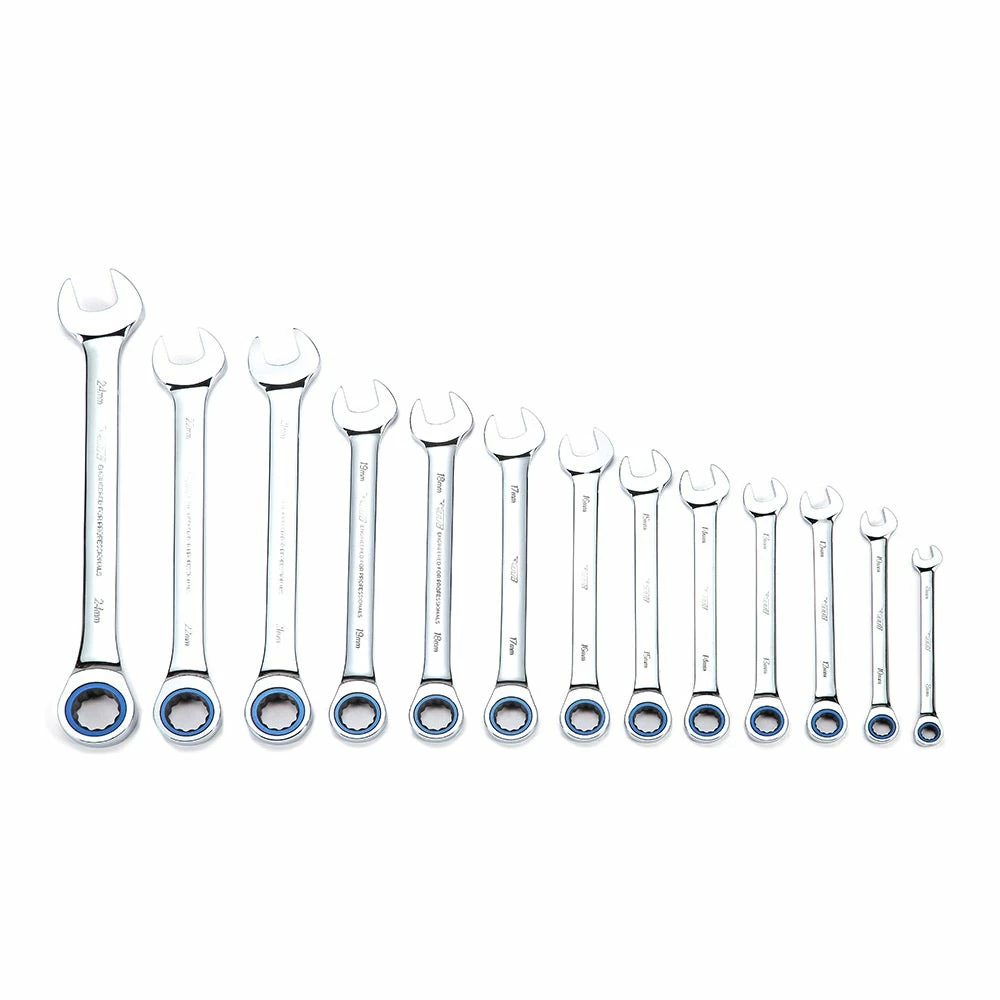 TTI 13 Piece 72 Tooth Metric Ratcheting Spanner Set TRTSM13 5 TTI 13 Piece 72 Tooth Metric Ratcheting Spanner Set TRTSM13 - Image 3