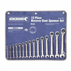 KINCROME 15 Piece Combination Gear Spanner Set - Metric Reversible K3015