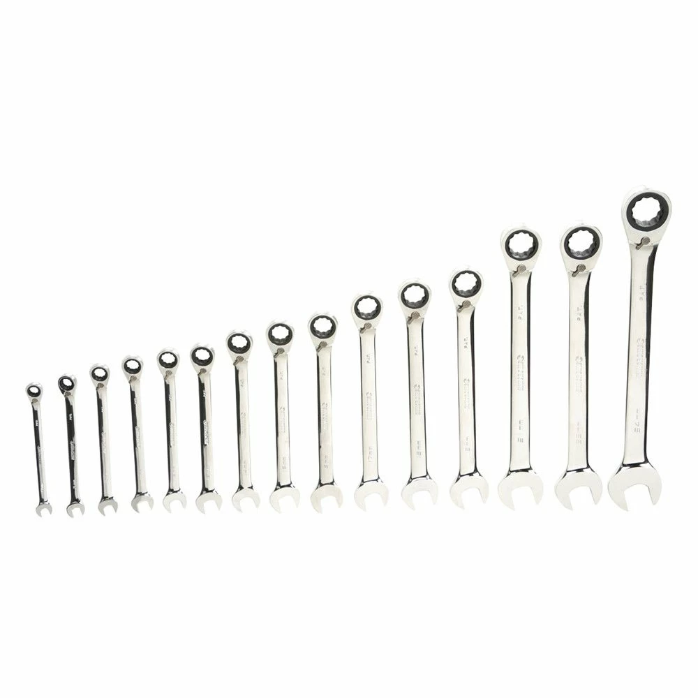 KINCROME 15 Piece Combination Gear Spanner Set - Metric Reversible K3015 4 KINCROME 15 Piece Combination Gear Spanner Set - Metric Reversible K3015 - Image 2