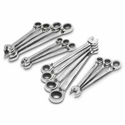 GEARWRENCH 14 Piece 12 Point Reversible Ratcheting Combination Wrench Set - METRIC/SAE 85142