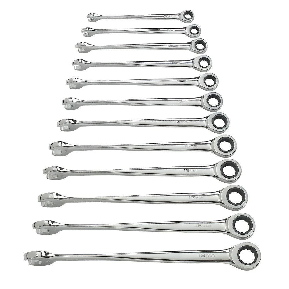GEARWRENCH 12 Pc. 12 Point XL X-Beam Ratcheting Combination Metric Wrench Set 85888 3 GEARWRENCH 12 Pc. 12 Point XL X-Beam Ratcheting Combination Metric Wrench Set 85888
