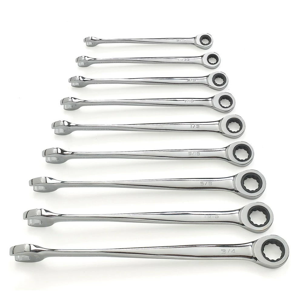GEARWRENCH 9 Pcs 12 Point SAE XL X-Beam Ratcheting Combination Wrench Set 85898 3 GEARWRENCH 9 Pcs 12 Point SAE XL X-Beam Ratcheting Combination Wrench Set 85898