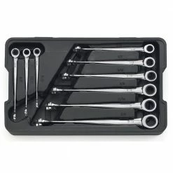 Alternative view of GEARWRENCH 9 Pcs 12 Point SAE XL X-Beam Ratcheting Combination Wrench Set 85898
